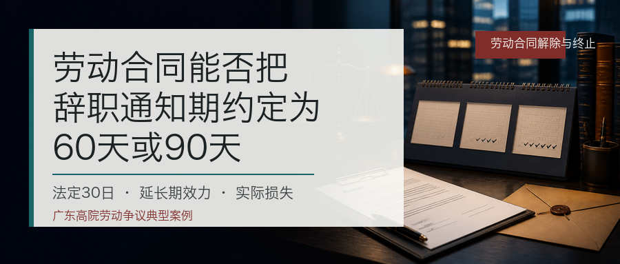 劳动合同能否把辞职通知期约定为60天或90天封面