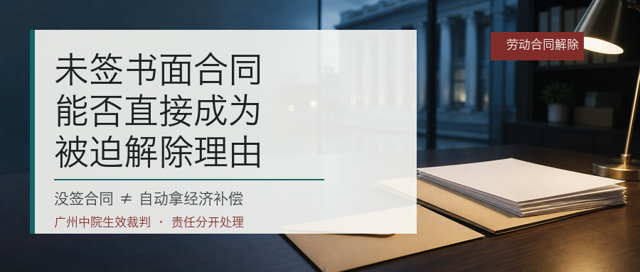 未签书面劳动合同能否直接成为被迫解除理由封面